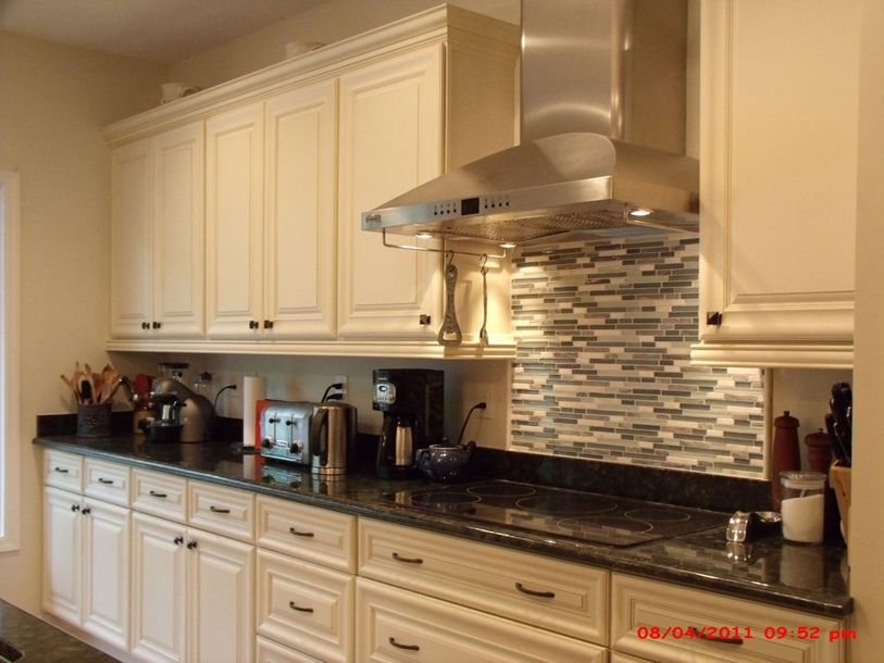 Whitewashed Kitchen Cabinets