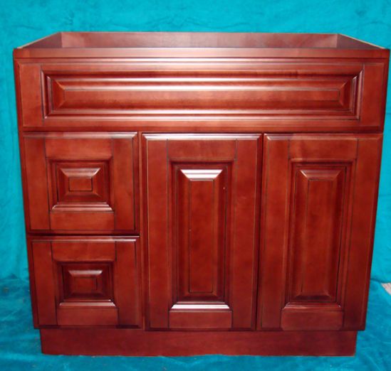 Copyright Kitchen Cabinet Discounts RTA vanities Imperial Mahogany Maple Vanity closed IM RTA vanity maple oak bamboo RTA cabinets 